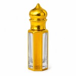 3ml, 6ml & 12ml Gold-Silver Crown-Cap Attar Bottle