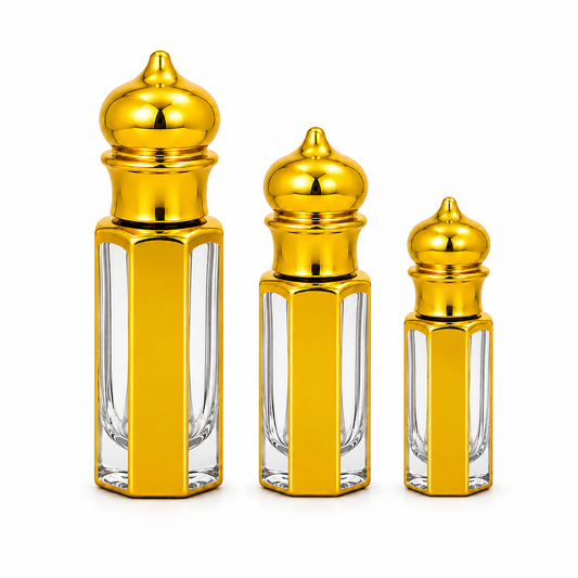 Luxury Royal Gold Arabic Empty Attar Bottle