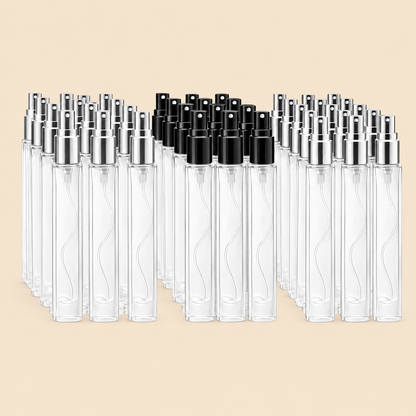 10ml Empty Glass Perfume Testers – 25 Pcs Wholesale Pack