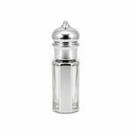 3ml, 6ml & 12ml Gold-Silver Crown-Cap Attar Bottle