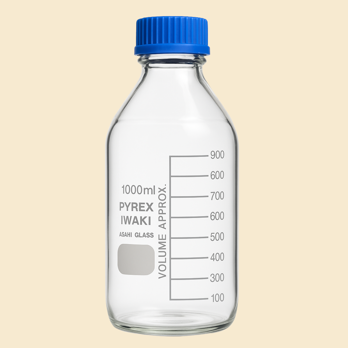 Clear Glass Reagent Bottles with Screw Cap – 250ml, 500ml, 1000ml