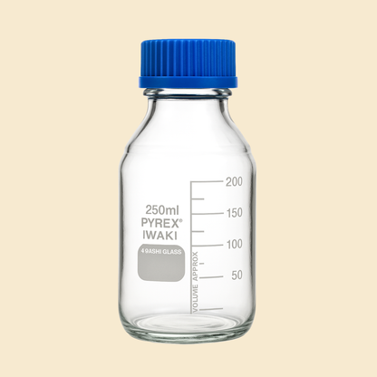 Clear Glass Reagent Bottles with Screw Cap – 250ml, 500ml, 1000ml