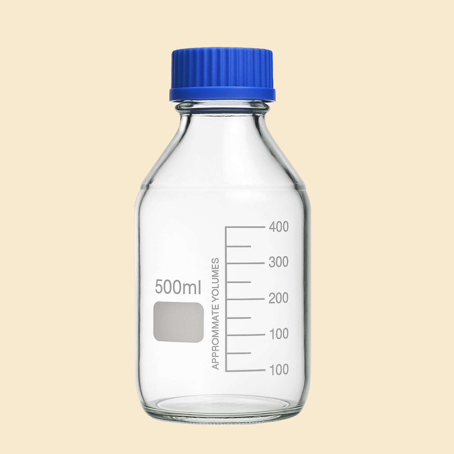 Clear Glass Reagent Bottles with Screw Cap – 250ml, 500ml, 1000ml