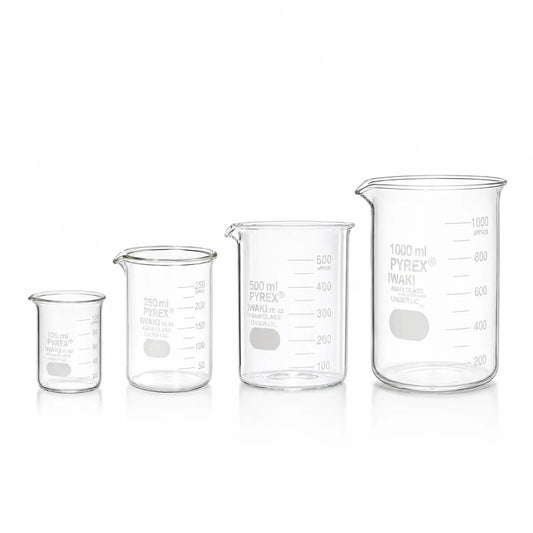 Glass Beaker - 100ml, 250ml, 500ml & 1000ml