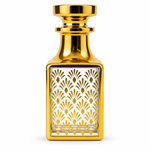 120ml Refillable Golden Glass Attar Container