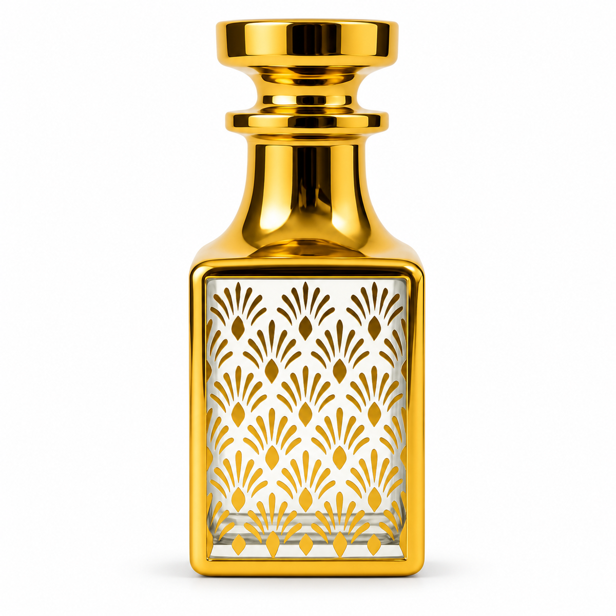 120ml Refillable Golden Glass Attar Container