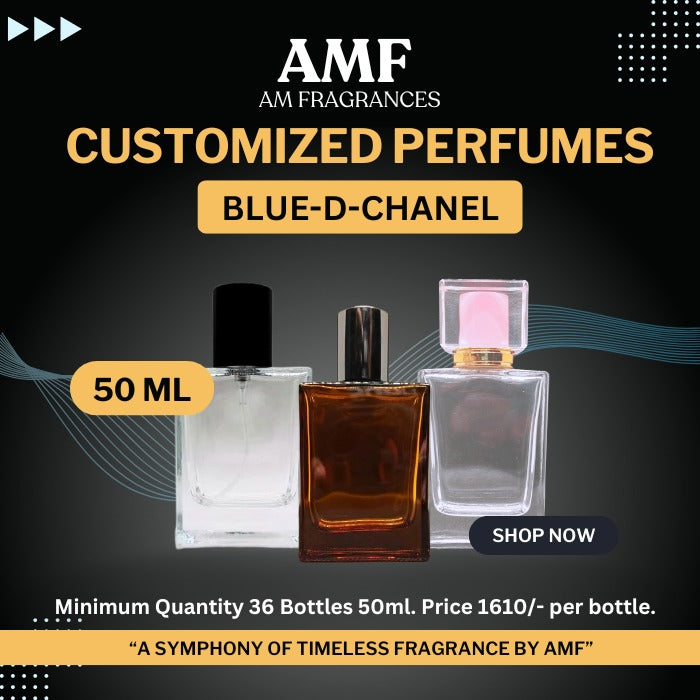 BLUE D CHANNEL 50 ML (CUSTOMISED PERFUME 36 BOTTLES PACK)