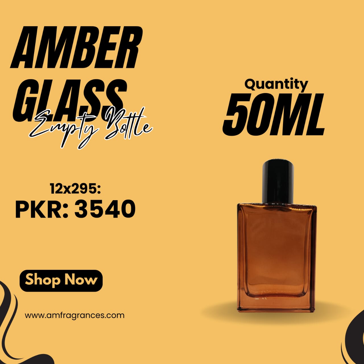 AMBER GLASS UK BOTTLE (50 ML)