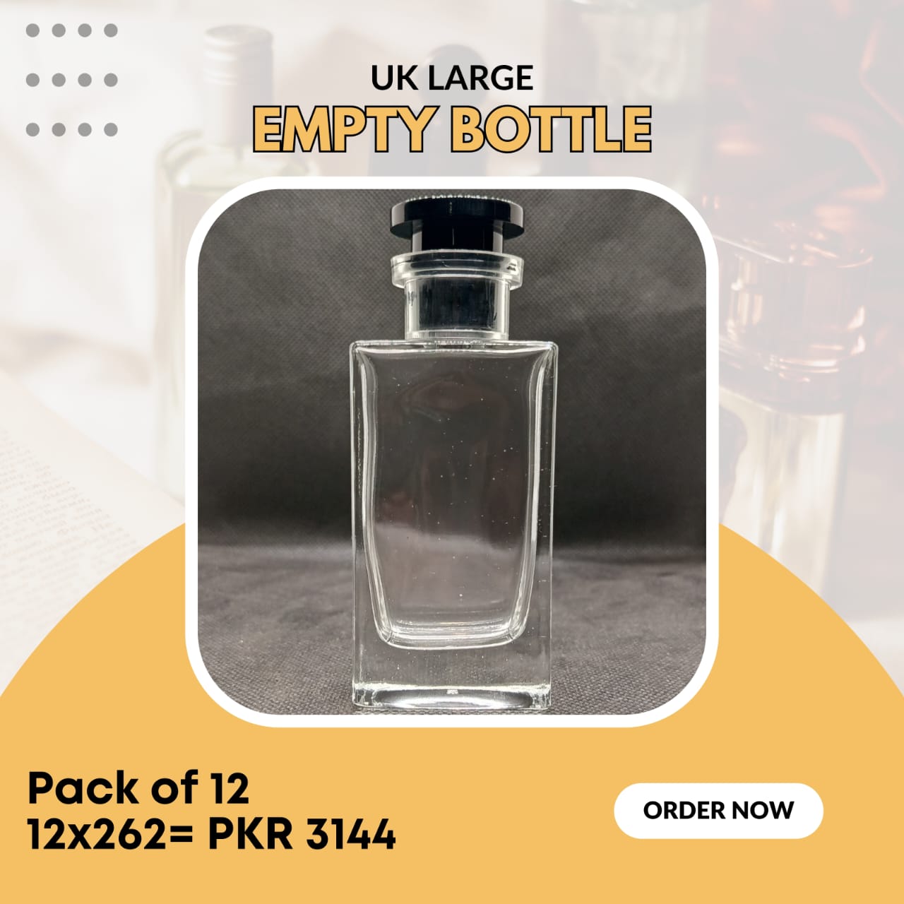 UK LARGE EMPTY PERFUME BOTTLE (50 ML)