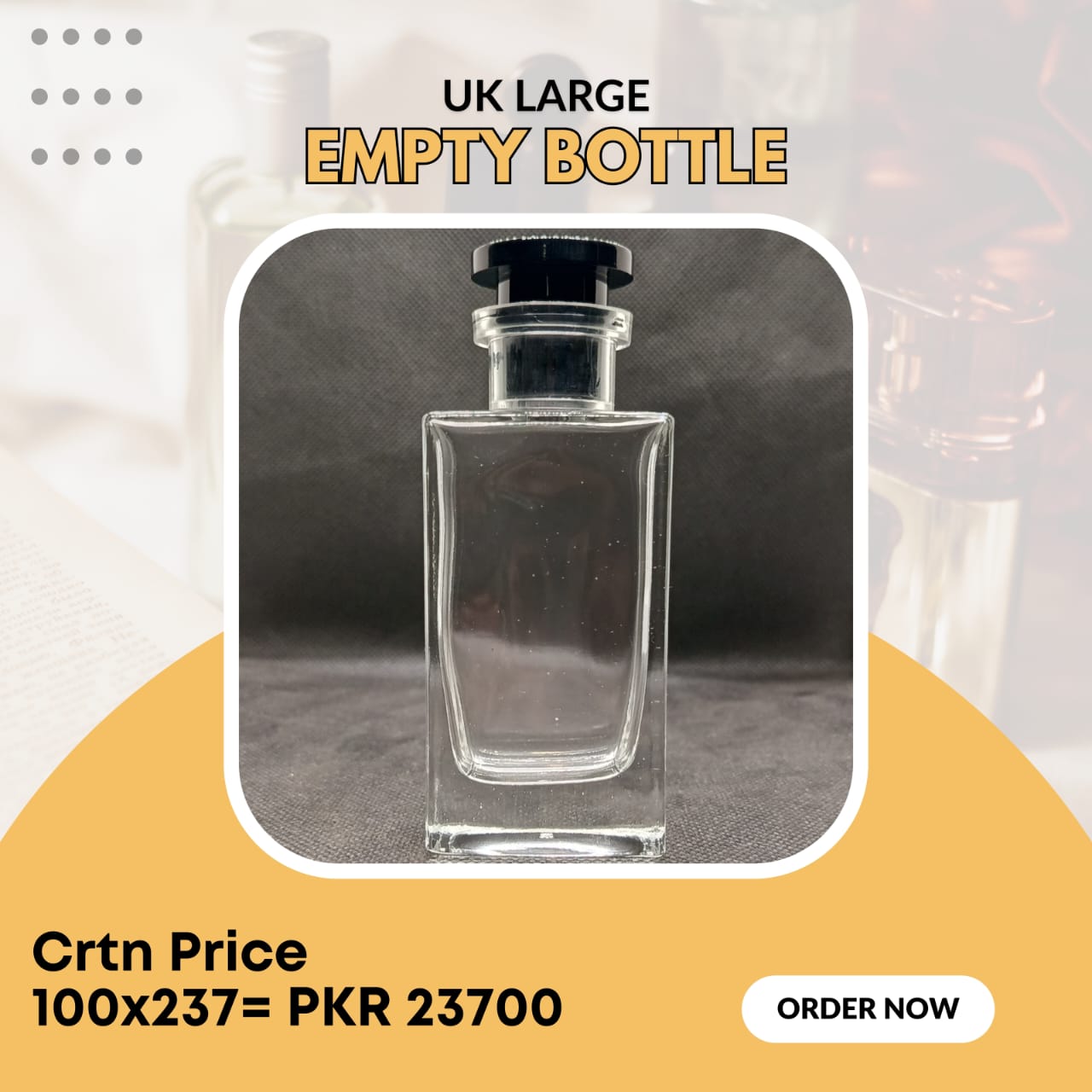 UK LARGE EMPTY PERFUME BOTTLE (50 ML)