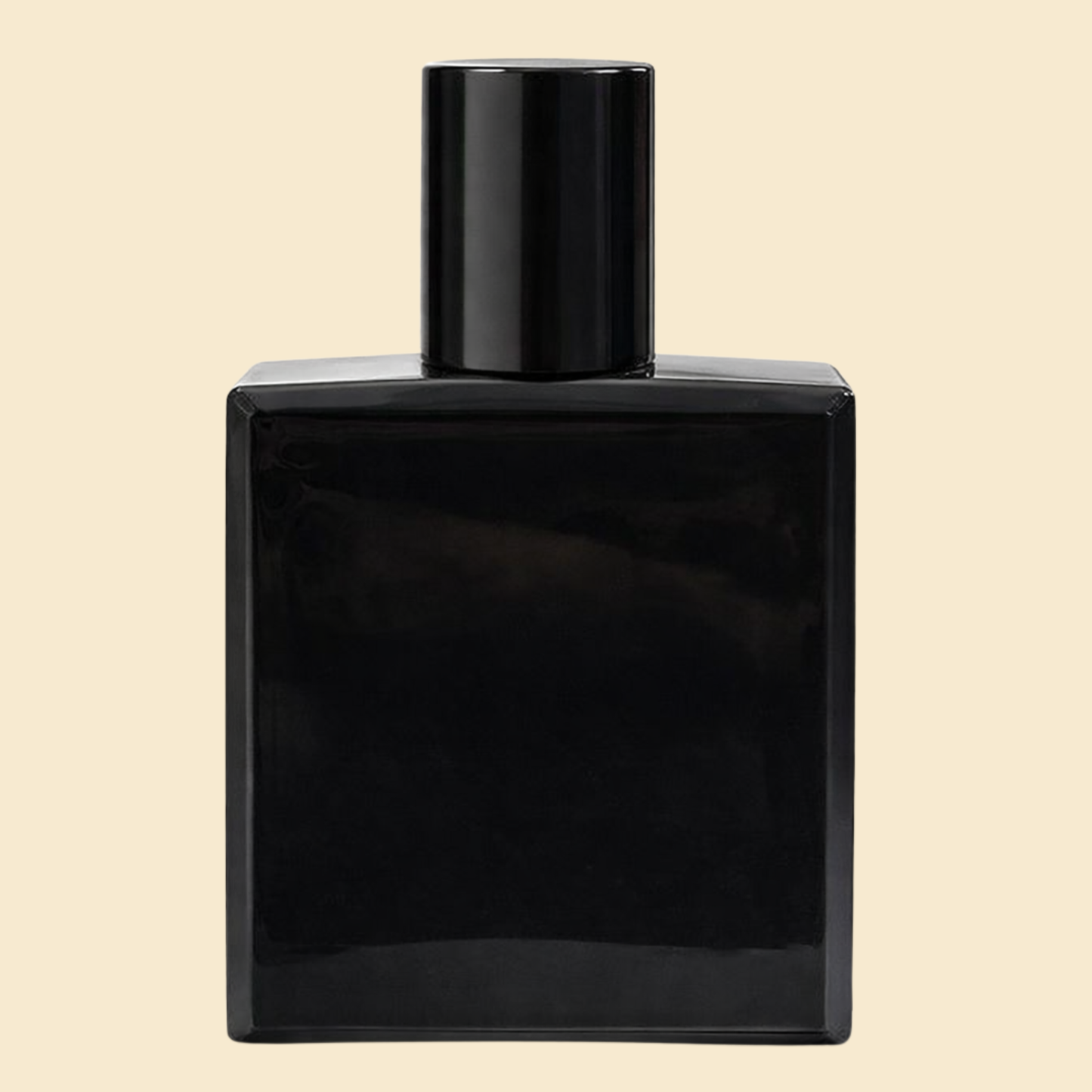 Luxury Square Black Perfume Bottle – Designer-Inspired Empty Bottle